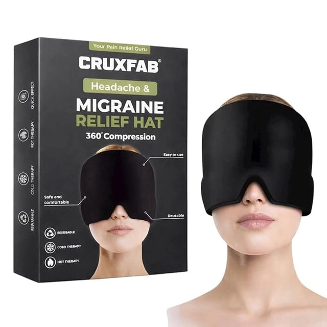Migraine Relief Cap Headaches, Sinuses, Tension Relief Headache Relief Cap for Men & Women